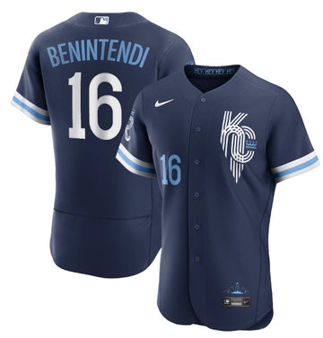 Andrew Benintendi Kansas City Royals navy City Connect jersey