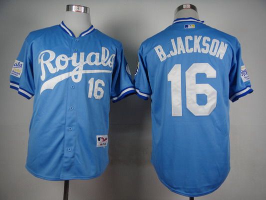 Bo Jackson Kansas City Royals blue jersey