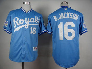 Bo Jackson Kansas City Royals blue jersey