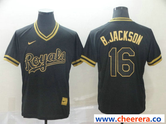 Bo Jackson Kansas City Royals black Legend jersey