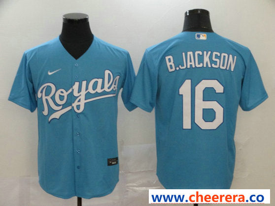 Bo Jackson Kansas City Royals blue jersey