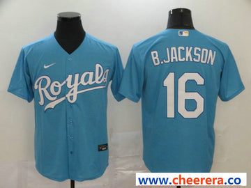 Bo Jackson Kansas City Royals blue jersey