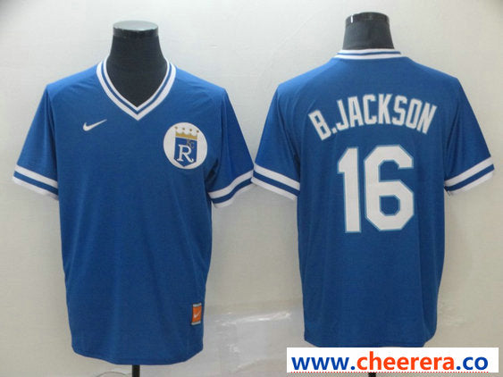 Bo Jackson Kansas City Royals blue Throwback jersey