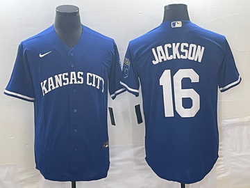 Bo Jackson Kansas City Royals navy jersey