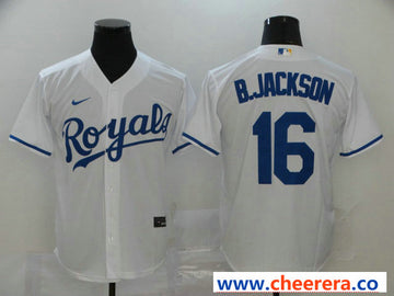Bo Jackson Kansas City Royals white jersey