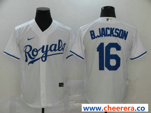 Bo Jackson Kansas City Royals white jersey