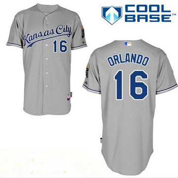 Paulo Orlando Kansas City Royals gray Away jersey