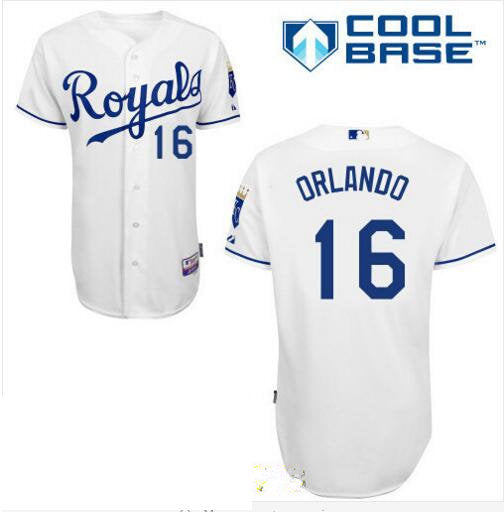 Paulo Orlando Kansas City Royals white Home jersey