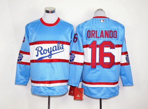 Paulo Orlando Kansas City Royals blue jersey