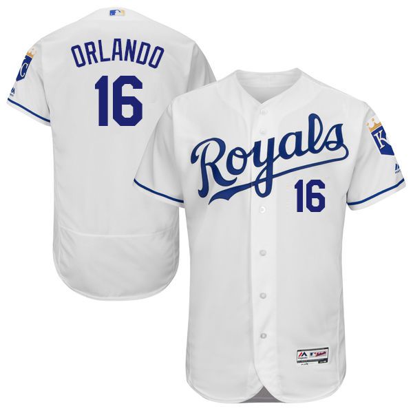 Paulo Orlando Kansas City Royals white Home jersey