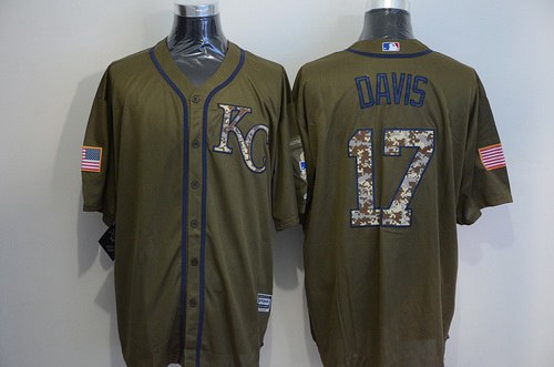 Wade Davis Kansas City Royals green Salute To Service jersey