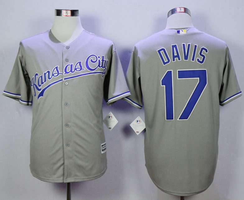 Wade Davis Kansas City Royals grey jersey