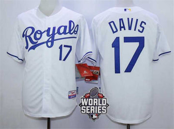 Wade Davis Kansas City Royals white jersey