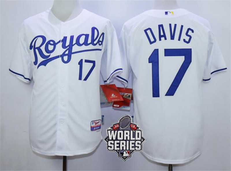 Wade Davis Kansas City Royals white jersey