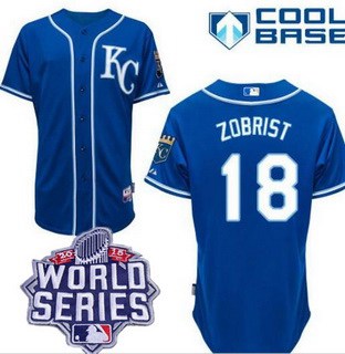 Ben Zobrist KC Kansas City Royals blue Alternate jersey