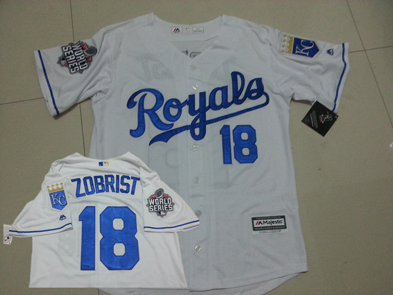 Ben Zobrist Kansas City Royals white Home jersey