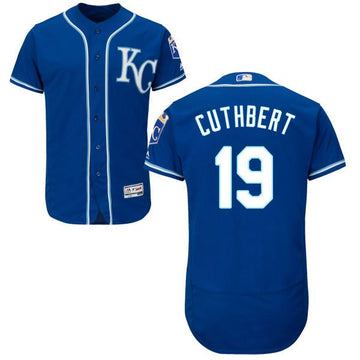 Cheslor Cuthbert Majestic Kansas City Royals royal Authentic jersey