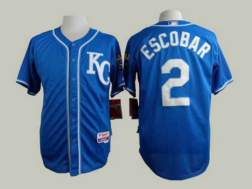 Alcides Escobar Kansas City Royals blue jersey