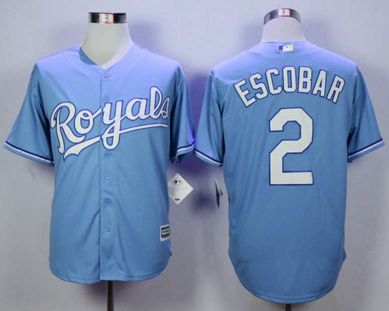 Alcides Escobar Kansas City Royals blue jersey