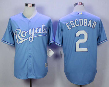 Alcides Escobar Kansas City Royals blue jersey