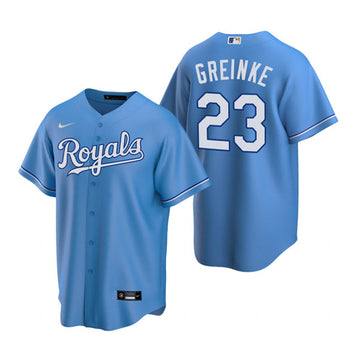 Zack Greinke Kansas City Royals blue jersey