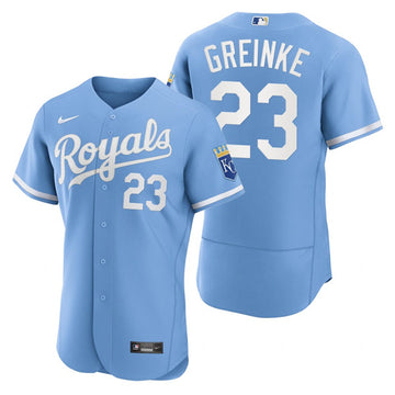 Zack Greinke Kansas City Royals blue jersey