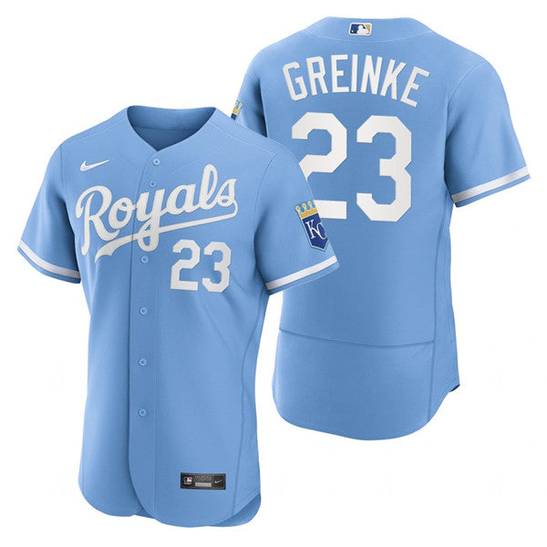 Zack Greinke Kansas City Royals blue jersey