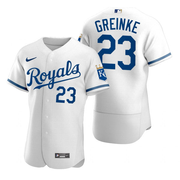 Zack Greinke Kansas City Royals white jersey