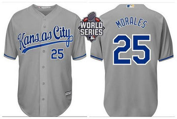 Kendrys Morales Kansas City Royals gray Away jersey