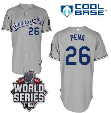 Francisco Pena Kansas City Royals gray Away jersey