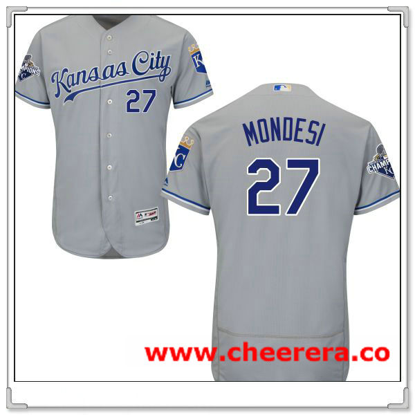 Raul A. Mondesi Kansas City Royals gray Road jersey