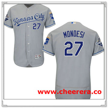 Raul A. Mondesi Kansas City Royals gray Road jersey