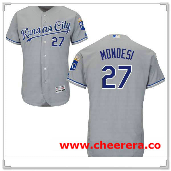 Raul A. Mondesi Kansas City Royals gray Road jersey