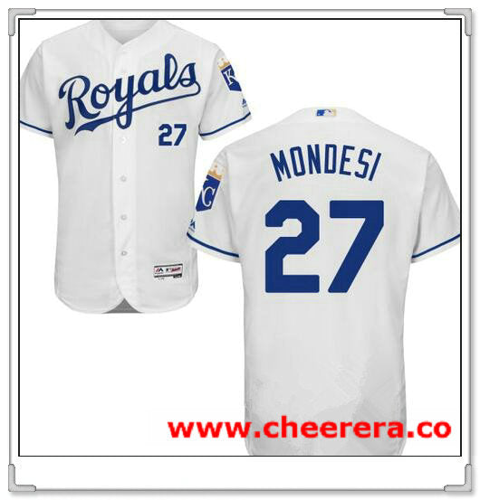 Raul A. Mondesi Kansas City Royals white Home jersey