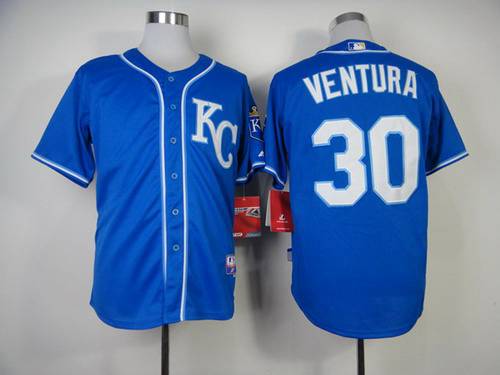 Yordano Ventura Kansas City Royals blue jersey
