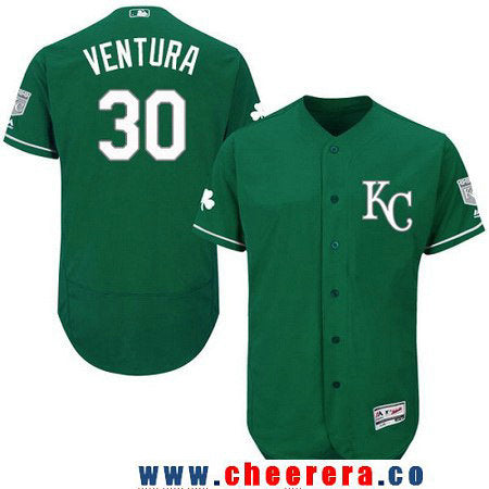 Yordano Ventura Kansas City Royals green jersey