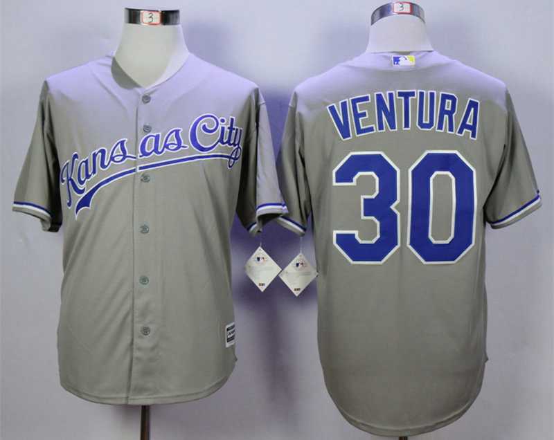 Yordano Ventura Kansas City Royals grey jersey