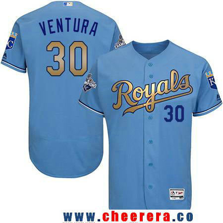 Yordano Ventura Kansas City Royals blue jersey