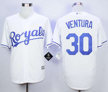 Yordano Ventura Kansas City Royals white jersey