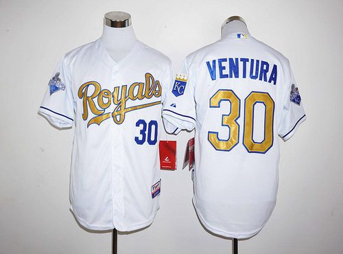Yordano Ventura Kansas City Royals white jersey