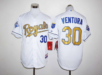 Yordano Ventura Kansas City Royals white jersey