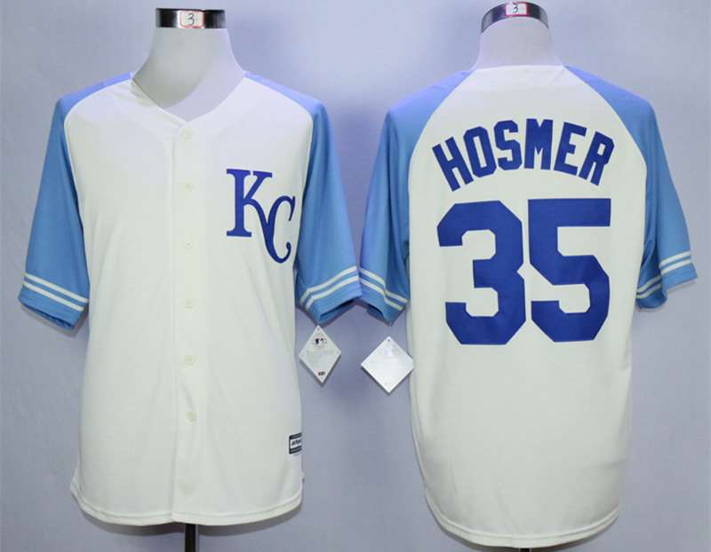 Eric Hosmer Kansas City Royals cream jersey