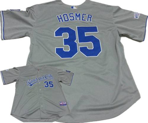 Eric Hosmer Kansas City Royals gray jersey