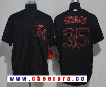 Eric Hosmer Kansas City Royals black Lights Out jersey