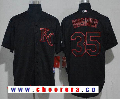 Eric Hosmer Kansas City Royals black Lights Out jersey