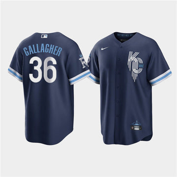 Cam Gallagher Kansas City Royals navy City Connect jersey
