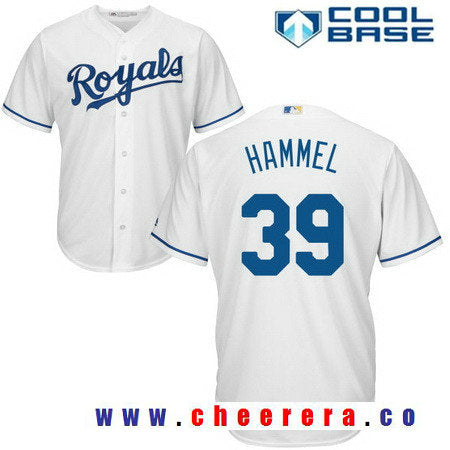 Jason Hammel Kansas City Royals white Home jersey
