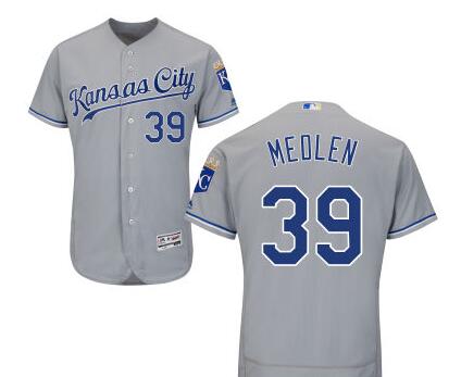 Kris Medlen Kansas City Royals gray Away jersey