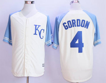 Alex Gordon Kansas City Royals cream jersey