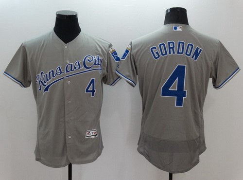 Alex Gordon Kansas City Royals gray jersey